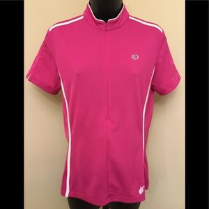 Pearl Izumi Pink Cycling Jersey Sz. Large